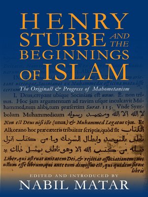 cover image of Henry Stubbe and the Beginnings of Islam